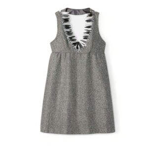 Anna Sui Halter Metallic Grey Dress